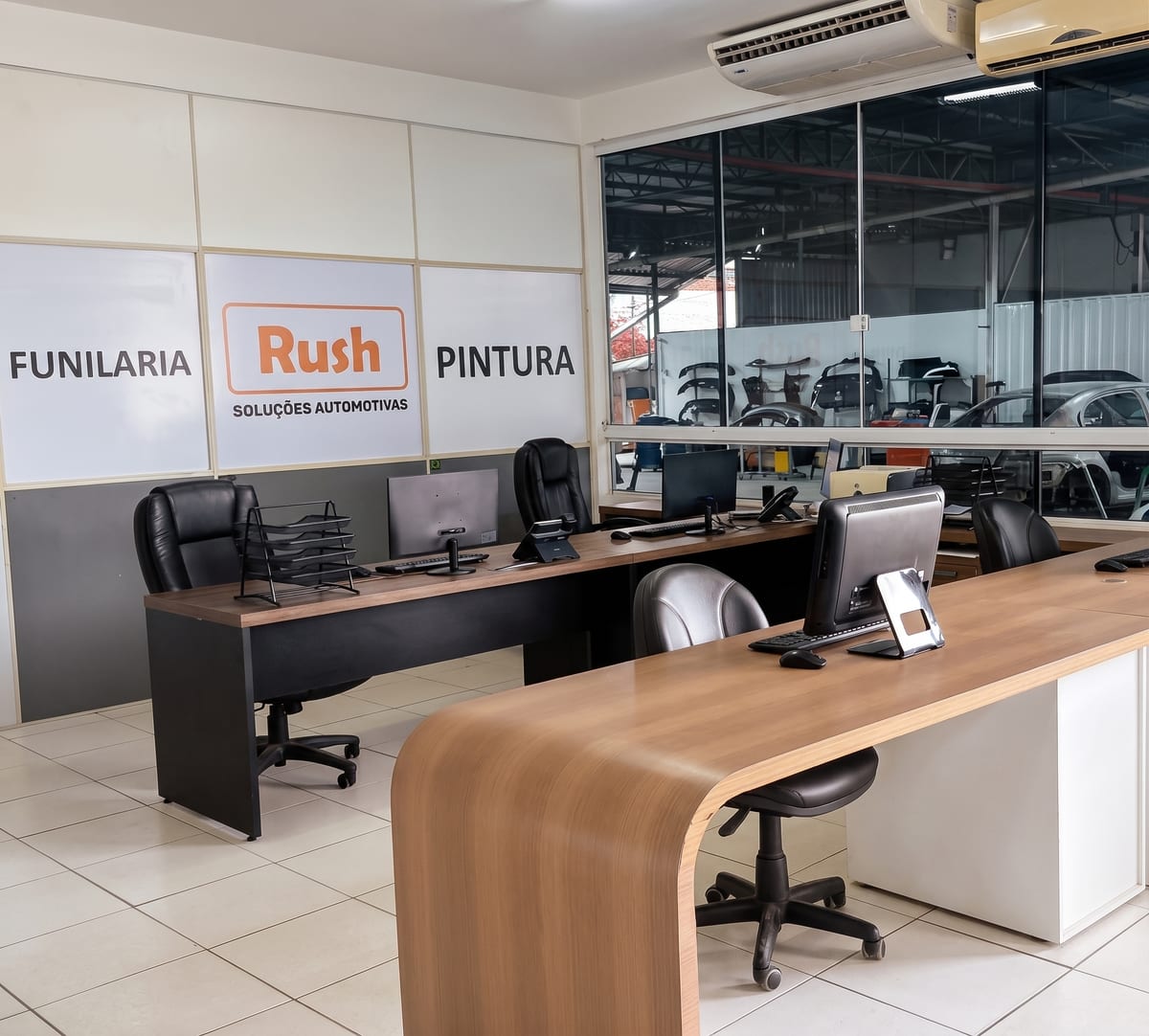 Recepção da Rush Car Barreiros